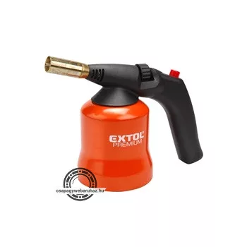   gázlámpa forrasztáshoz, PB gázhoz, piezó gyújtásssal, max. 1200°C, 1,7kW, EN521, fém gázpalack tartó