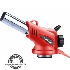 gázlámpa mini forrasztáshoz, piezó gyújtásssal, előmelegítés, 1300°C, 1100kW,  7/16"