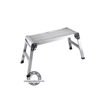   szerelőállás/munkapad, összecsukható, ALU+acél, méretek: 106×42×51cm, max. statikus terhelés: 150 kg
