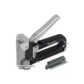  Tűzőgép 11,3mm×4-14mm, TÜV/GS; feketére festett szénacél ház, hátsó töltés, biztonsági zár EXTOL 8851100