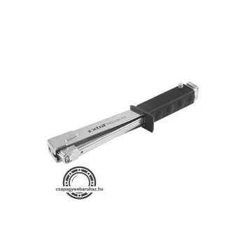   tűzőkalapács, krómozott (profi) 10,6mm; 6-10mm (10,6mm), felhasználás: tűzőgépkapocs, uszeg, szeg fejjel, fej nélkül