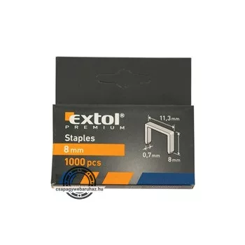 tűzőgépkapocs (11,3×0,52×0,7); 8mm, 1000db