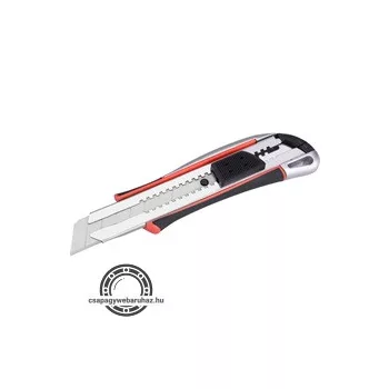   tapétavágó kés, autolock, fémházas, 25mm, fémházas, gumírozott, pótpenge: 9126, 8855093