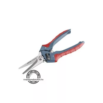   olló, univerzális, 210 mm, rozsdamentes acél, 2 komponensű nyél, vágható anyagok: papír, textil, bőr, kötél, vékony drót