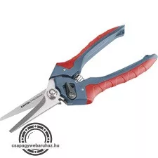 olló, univerzális, 210 mm, rozsdamentes acél, 2 komponensű nyél, vágható anyagok: papír, textil, bőr, kötél, vékony drót