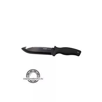   vadász- és túrakés, 2CR13 rozsdamentes acél penge, műanyag nyél, nylon tok, teljes/penge hossz: 270mm/150mm