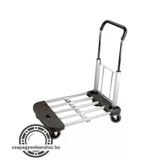 kézikocsi, összehajtható, max. teherbírás:150kg, teljes kinyitott méret: 530×440×160mm