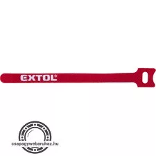 kábelkötegelő 12,0×200mm 30db, tépőzáras, többször használható (oldható), piros, nylon