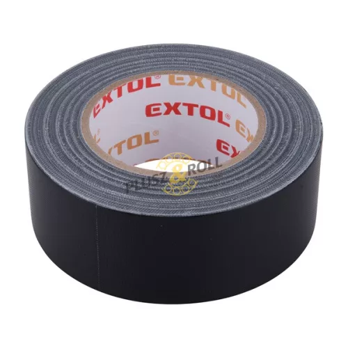 ragasztószalag textiles, fekete, 50mm×50m (hobby szalag / duckt tape)