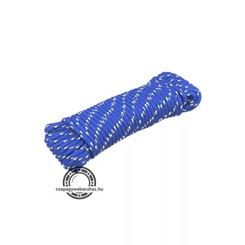 kötél, fonott, kék, 4mm×20m, PP