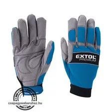 kesztyű munkához; erősített tenyérrész, CE, EN388,  méret: 10' rezgéscsillapítással