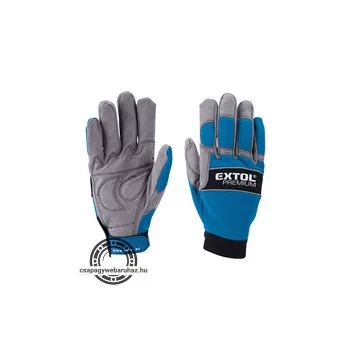   kesztyű munkához; erősített tenyérrész, CE, EN388,  méret: 12' rezgéscsillapítással