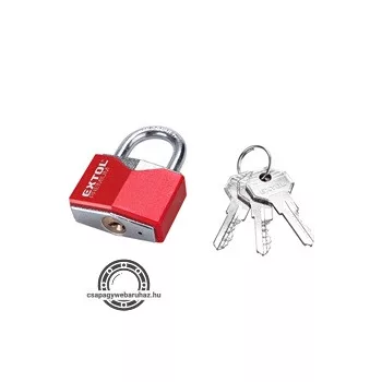   lakat, vas, rombusz alakú, műanyag borítás, 3db kulcs; 50mm, edzett acél kengyel, szárátmérő: 8 mm