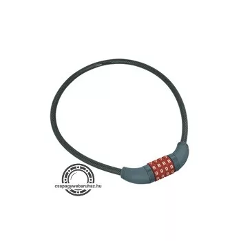 kerékpárzár, 10×650mm, számzáras