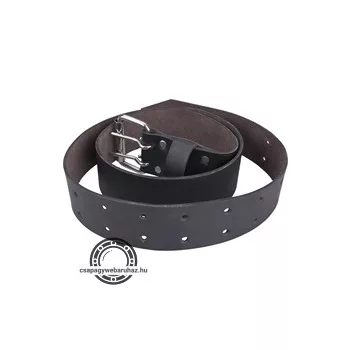   derékszíj, szerszámtartóhoz, bőrből készült, fém csattal, 4,5×122 cm