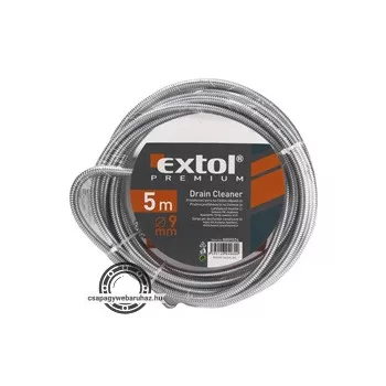   lefolyócső tisztító, 3m, 9mm átmérő, kézi tekerővel, tisztító körömmel,  (1,9mm drótból sodorva)