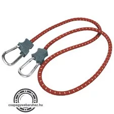 gumipók 1 db, 80cm × 10mm,  mindkét végén karabínerrel, extra erős gumi