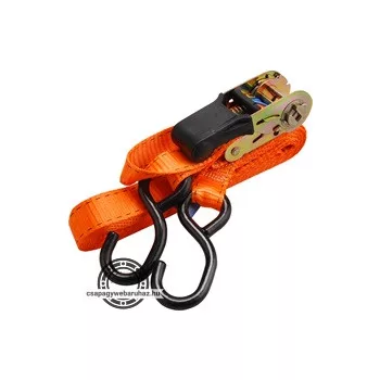   rakományrögzítő gurtni, kampós, max. 800kg; 8m×25mm, EN12195-2,TÜV/GS