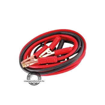   indítókábel pár, csipesszel ("bika kábel") 800A, kábelhossz: 5m, átmérő: 14 mm, keresztmetszet: 50 mm2, textil táskában