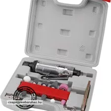 furatköszörű klt., 16 db,  befogás: 6mm/3mm, köszörűfejek (6/3mm befogás), 22.000 1/min, 113l/min, 6,3 bar