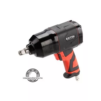   légkulcs, 1/2", 340Nm, 3+2 fokozatú (Rocking dog), 7400 1/min, 113l/min, 6,2 Bar, 1/4" tömlőcsatlakozó, 1,9kg