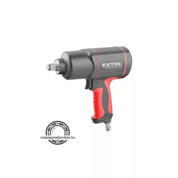   légkulcs, 1/2", 800Nm, erős, 3 fokozatú (Twin Hammer), 7000 1/min, 142l/min, 6,3 Bar, 3/8" tömlőcsatlakozó, 2,4kg