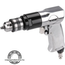pneumatikus fúrógép,1-10mm befogás, kulcsos tokmány (3/8"-24UNF) 1.800 1/min, 113l/min, 6,3 Bar, 1/4" tömlőcsatl.,1,1 kg