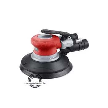   pneumatikus rotációs csiszoló, 150mm, excentricitás: 5mm; 10.500 1/min, 150l/min, 6 Bar, 1/4" tömlőcsatlakozó, 0,96 kg