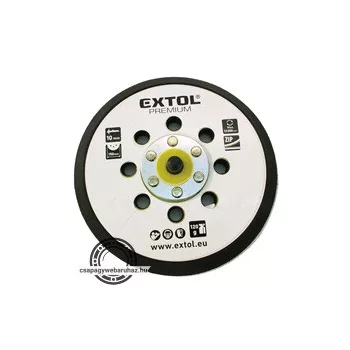   tartalék gumi talp 8865038 rotációs csiszológéphez, 6"/150mm, 8 db lyuk, tépőzáras, max. 12.000/perc, vastagság: 10mm