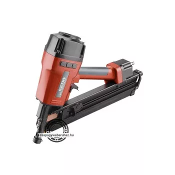   pneumatikus szögbelövő gép, szalagtáras szegekhez, üzemi nyomás: 4,9-8 Bar, csatlakozó:1/4", 90 lövés/perc, 153l/perc