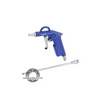   lefúvató pisztoly, 21cm fúvókával, max. 8 Bar, 1/4" tömlőcsatlakozó
