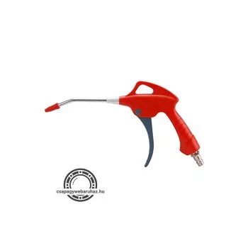   lefúvató pisztoly,  1/4" tömlőcsatlakozó, 10 cm hosszú merev csőr, max. 9 Bar
