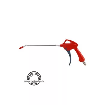   lefúvató pisztoly,  1/4" tömlőcsatlakozó, 20 cm hosszú merev csőr, max. 9 Bar