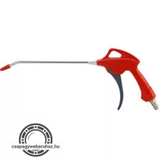 lefúvató pisztoly,  1/4" tömlőcsatlakozó, 20 cm hosszú merev csőr, max. 9 Bar