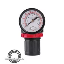 nyomásszabályozó, manométerrel, max. 8 Bar, 1/4"