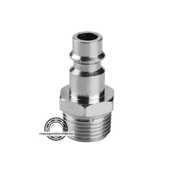  gyorscsatlakozó-dugó, külső menettel, G-1/4", nikkelezett réz, bliszteren