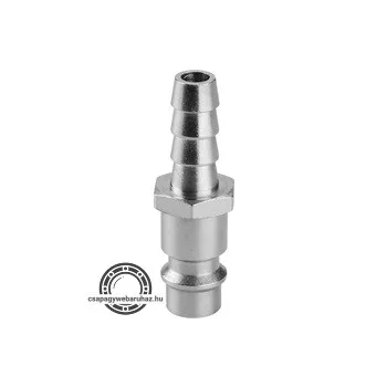   gyorscsatlakozó-dugó, tömlővéggel, 3/8", 9mm, nikkelezett réz, bliszteren