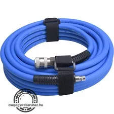 légtömlő egyenes, 10m, kompresszorhoz, 1/4", átm.: 6 / 12 mm, max. 20 Bar, gyorscsatlakozókkal