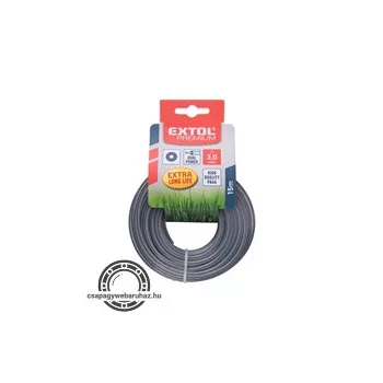   damil szegélynyíró géphez 2,0 mm, kör keresztmetszetű, fekete közép/dual power, 15m