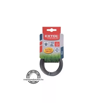   damil szegélynyíró géphez 1,6 mm, csillag keresztmetszetű, fekete közép/dual power, 15m