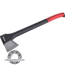 hasító fejsze, ékes, nylon nyél 950 g, 450 mm hosszú hajlított nyél, TPR gumis markolat