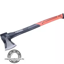 hasító fejsze, ékes, üvegszálas nyél 1000g, nylon erősítéssel, 600 mm hosszú, TPR gumis markolat