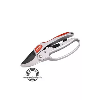   metszőolló, mellévágó, racsnis, 205mm, tapadásmentes acél vágóél, max. 24 mm vágási kapacitás,gumírozott ALU nyél