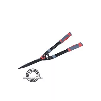   sövényvágó olló; 630mm, hullámos, tapadásmentes penge, gumírozott műanyag fogantyúval