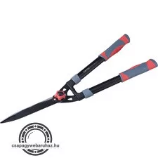 sövényvágó olló; 630mm, hullámos, tapadásmentes penge, gumírozott műanyag fogantyúval