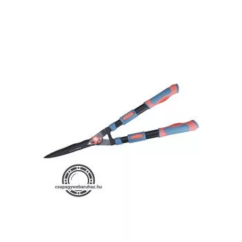   sövényvágó olló, hullámos, tapadásmentes penge, teleszkópos, 690-890mm, ellipszis, gumírozott műanyag