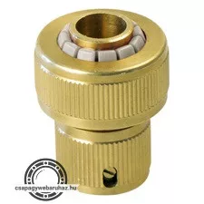 gyorscsatlakozó, réz; 1/2", stoppos