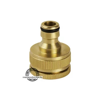   kuplung csatlakozó, réz, belsőmenetes; 3/4" és 1/2"