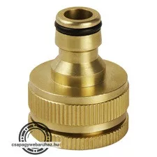 kuplung csatlakozó, réz, belsőmenetes; 3/4" és 1/2"
