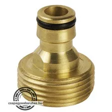 kuplung csatlakozó, réz, külsőmenetes; 3/4"